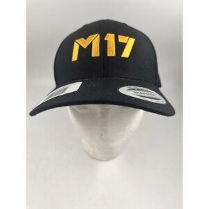 SIG SAUER M17 Hat Cap Snap Back Black Gold Embroidered Mens Yupoong Wool